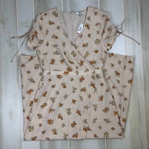 Madewell J.Crew NWT 100% Silk Wrap Dress Size 6